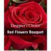 Choix du fleuriste - Bouquet teintes rouges
